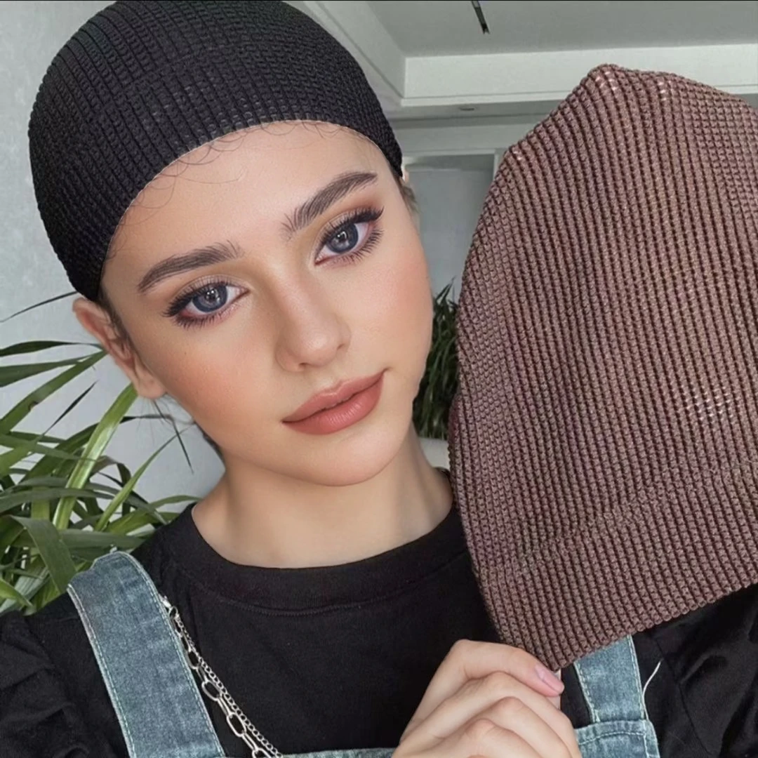 新款弹力软纱包头帽女性舒适套头气质遮发帽头巾帽亲肤化疗帽