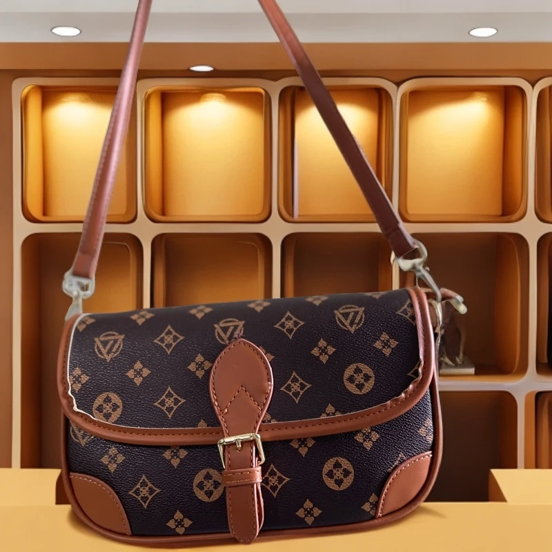 轻奢时尚高级感小众腋下包2024秋冬新款复古百搭法棍包单肩斜挎包