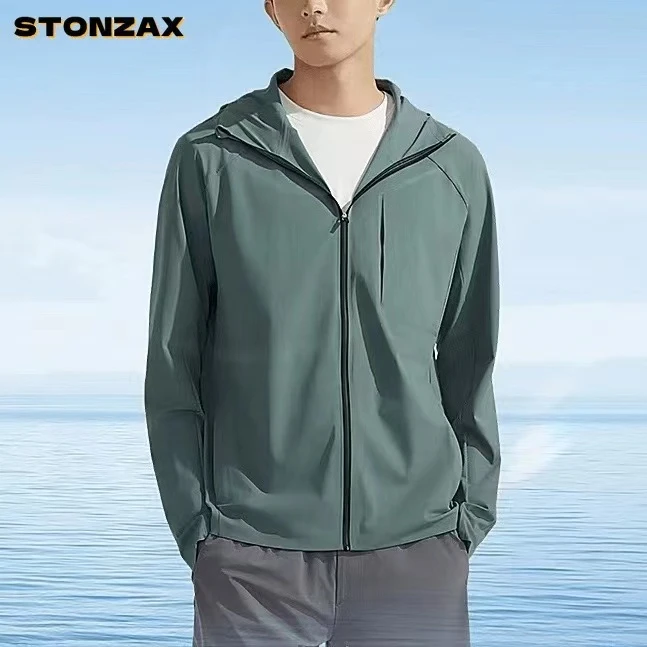 SC23716 夏季户外防紫外线冰丝凉感外套男子运动透气防泼水防晒衣