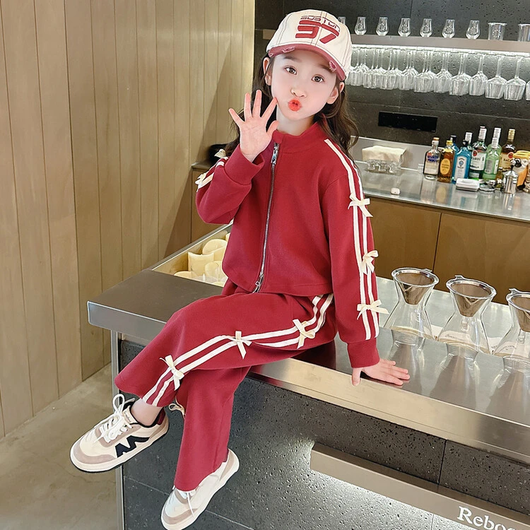 女童套装春秋季2024新款洋气儿童装时髦休闲小女孩春秋休闲两件套