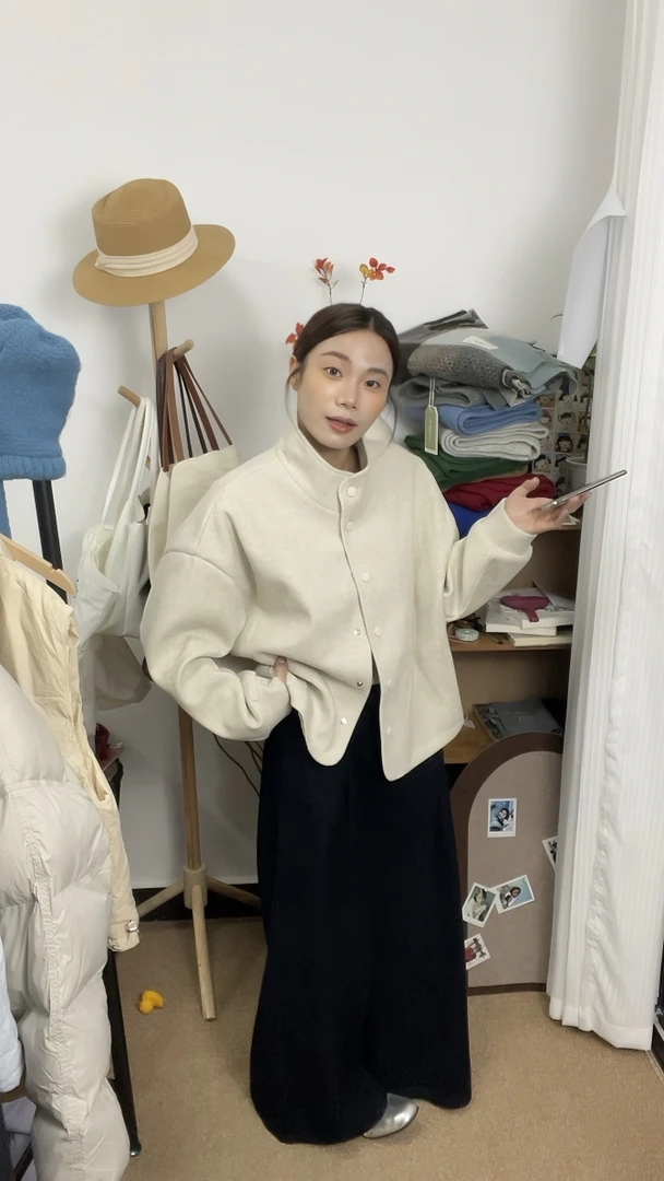 【韩版牛仔黑阔腿裤】宽松休闲牛仔黑色阔腿裤百搭显瘦