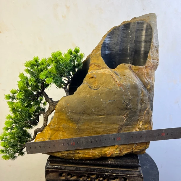 灵璧石花盆磬石花盆