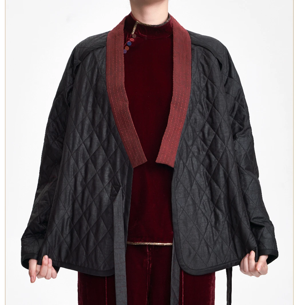 德玺见萩 限量版橘莨棉服 QY193W195