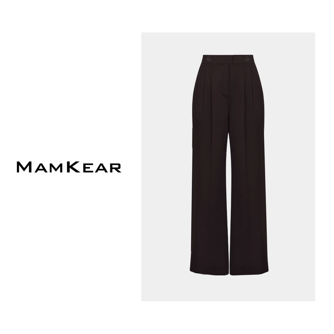 【可可专属】女款简约高腰休闲西裤直筒长裤/20267