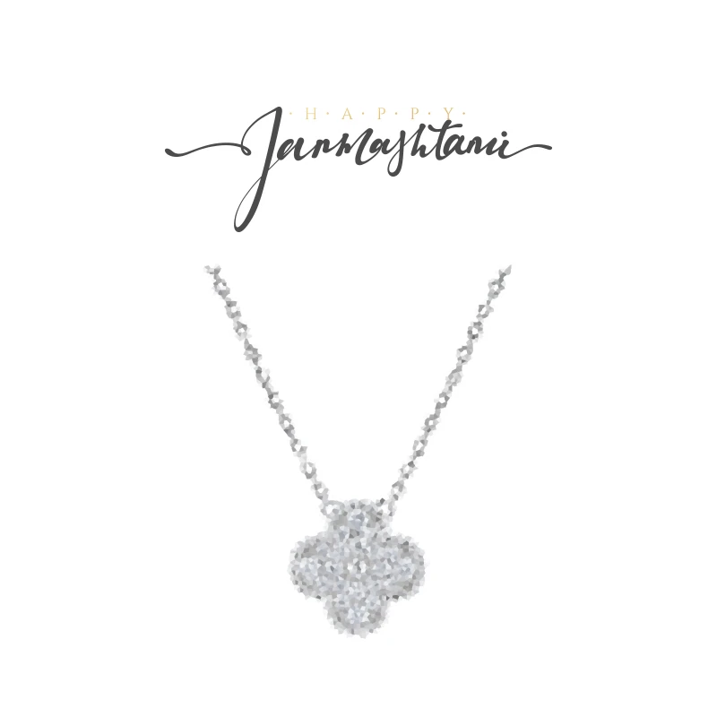 《高定单花》项幸运草双面2百搭经典轻奢小众时尚围巾