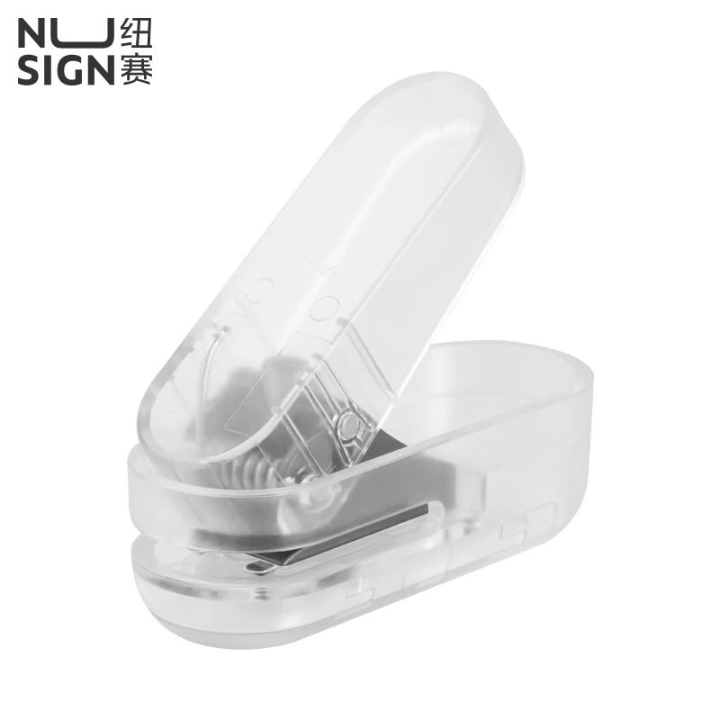 得力NS088S纽赛透明打孔机打洞器单孔迷你多功能活页学生打孔器