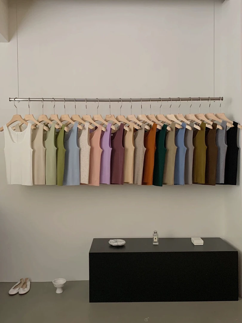 （扣号专用一）韩系简约百搭休闲打底背心