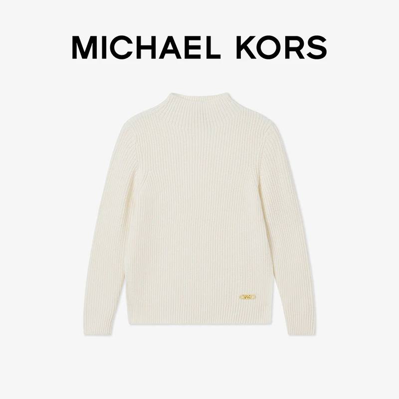 MICHAEL KORS 女士圆领针织长袖毛衣慵懒感穿搭