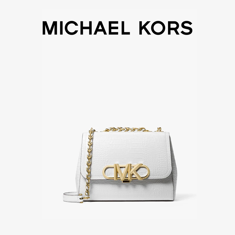 MICHAEL KORS Parker 中号鳄鱼压纹单肩包斜挎包链条包女包