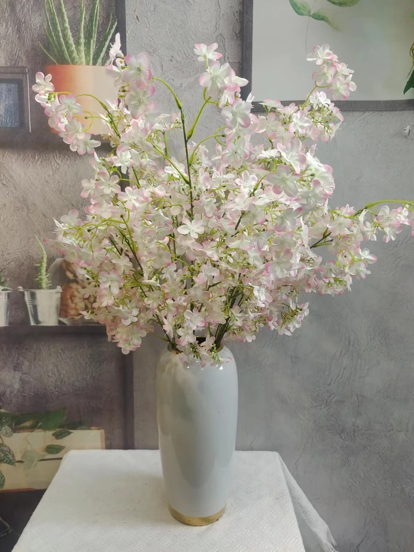 仿真长枝七里香 客厅餐厅玄关飘窗摆件