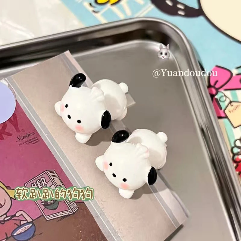 可爱帕恰狗鸭嘴夹趴趴狗发夹甜美少女心学生刘海边夹头饰百搭发饰
