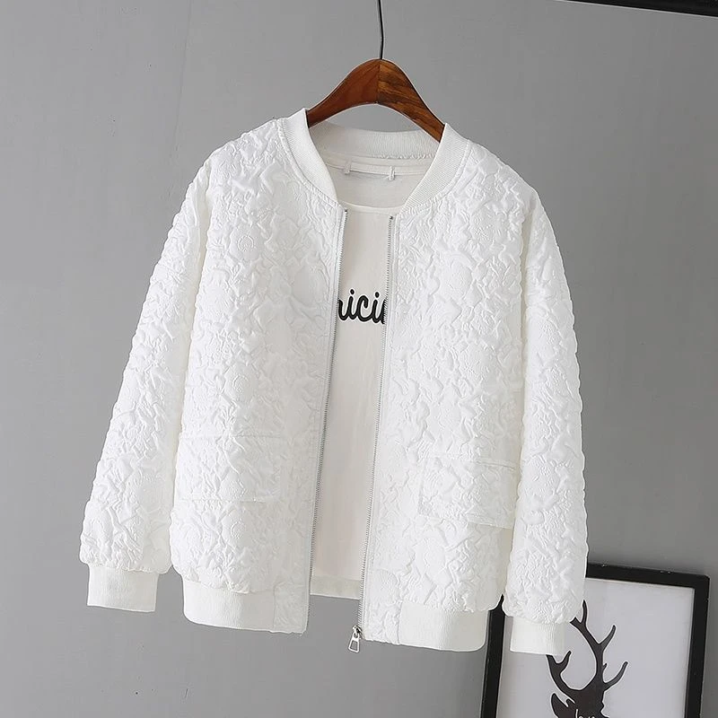 【郑二哥专属】828短款薄款棒球服女外套休闲上衣防晒外套宽松