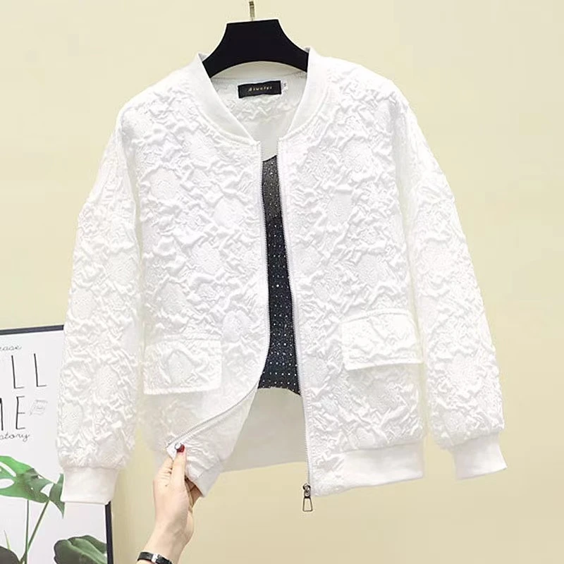 【主播贴米】女士短款薄款棒球服女外套小个子夹克上衣防晒衣长袖