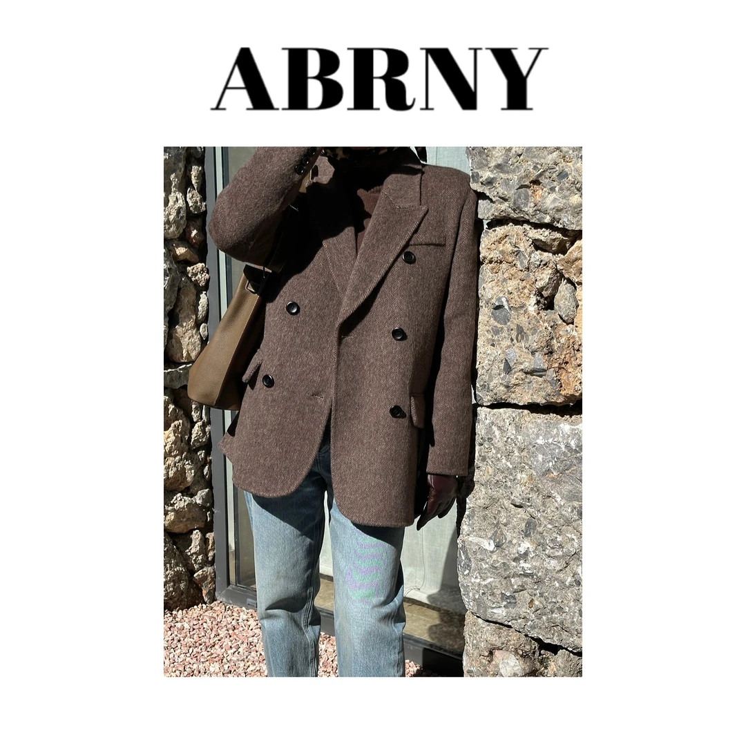 许小黑【巴黎时装】新款澳洲高支绵羊毛纯手工羊毛西装外套秋冬5701