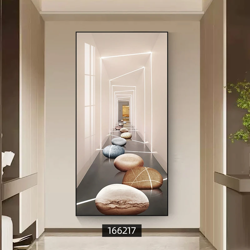【玄关画】空间延伸感入户玄关装饰画轻奢走廊过道挂画