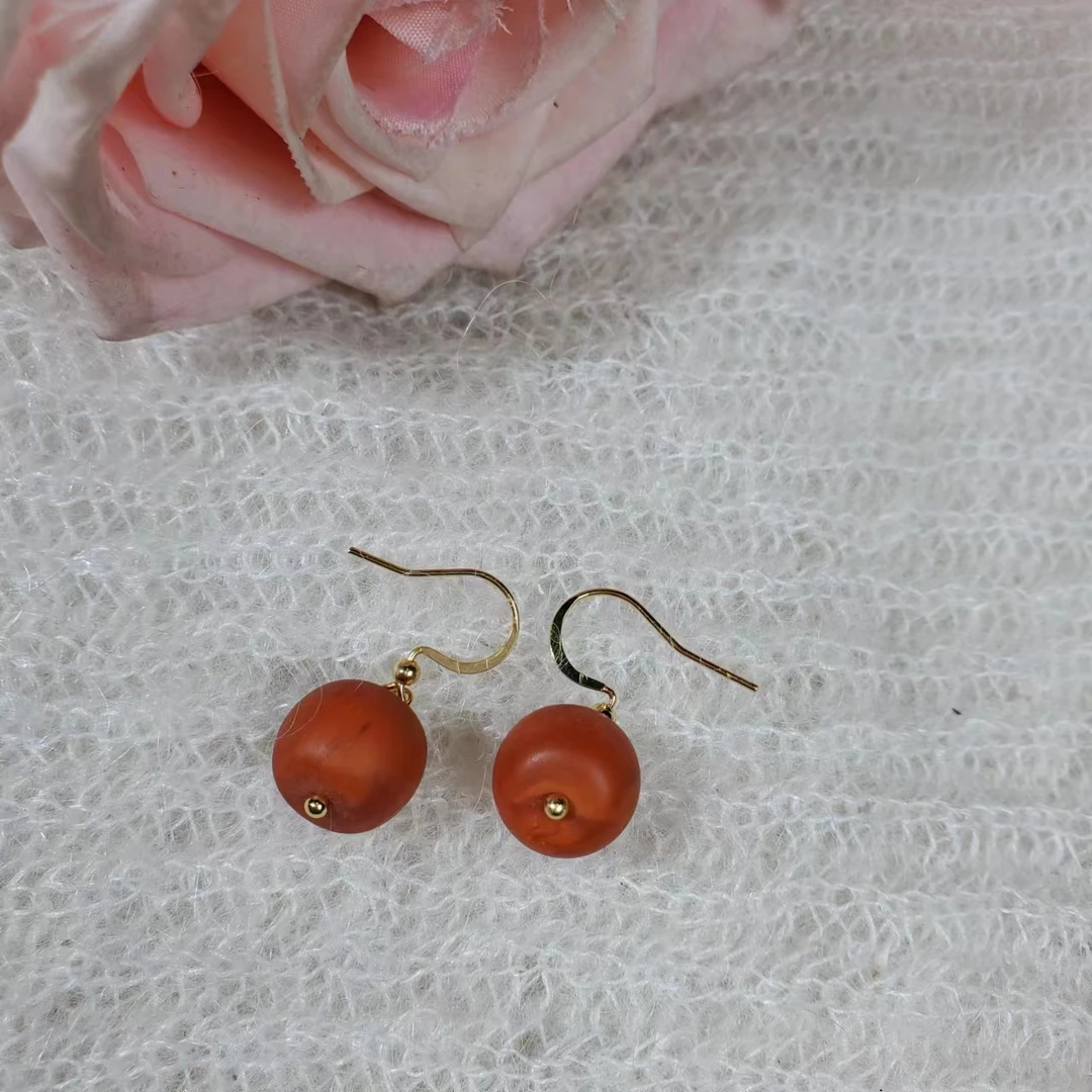 非金属耳饰 B469时尚原创设计红耳坠