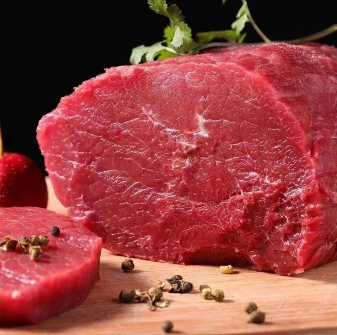新鲜整块原切牛腿肉拍2斤送2斤 顺丰冷链包邮  肉净重4斤带箱五斤