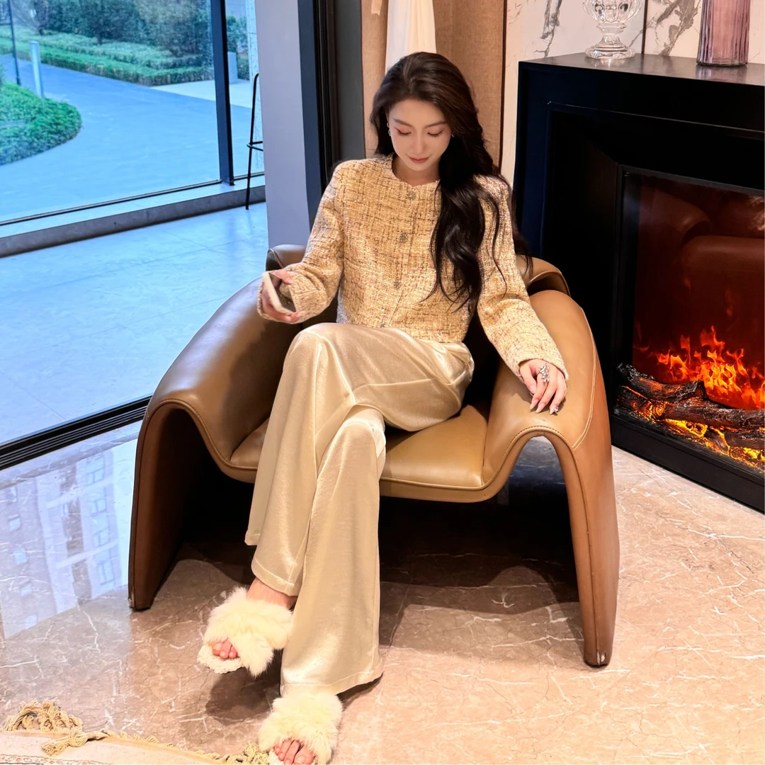 （年终浮力不支持退换）小香裤子高级时尚休闲春秋裤子