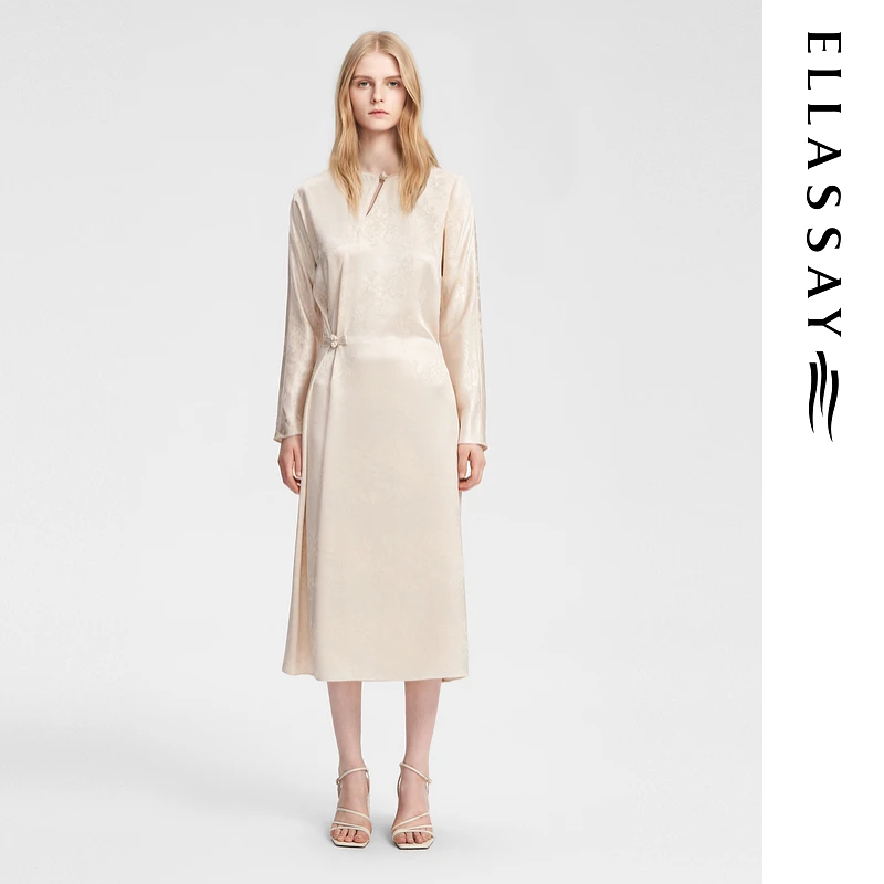 【国风雅韵】歌力思25新款雅丹风女装连衣裙女EWB353Y02700