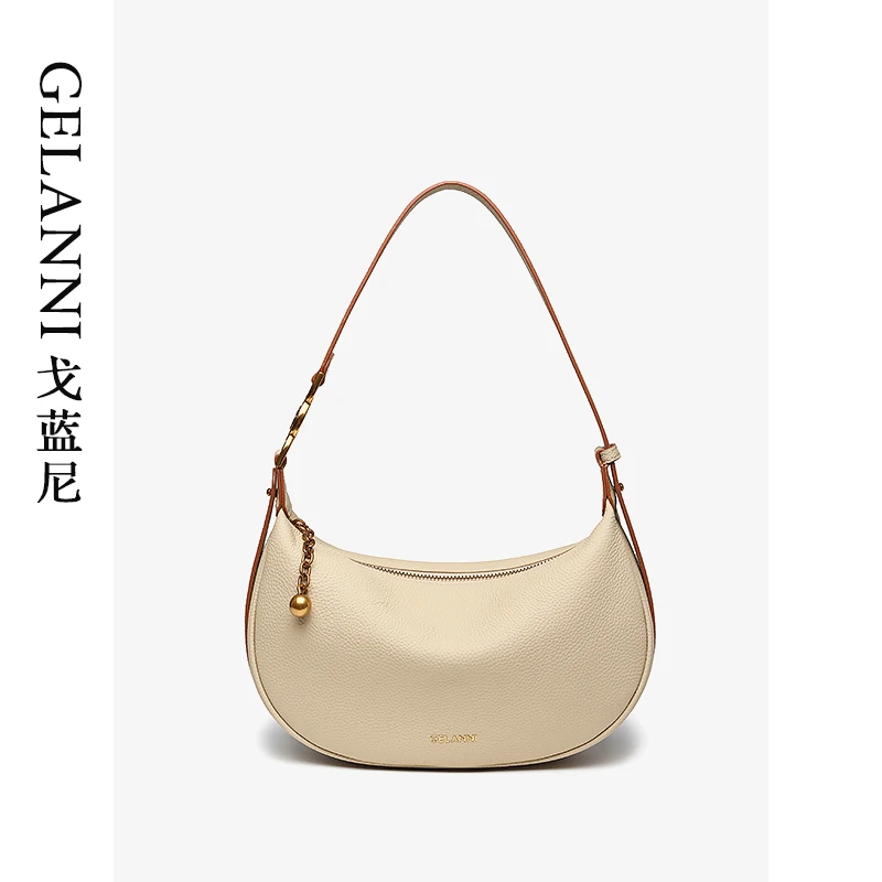 戈蓝尼真皮小众夏季斜跨简约女士单肩包轻奢时尚春夏斜挎包