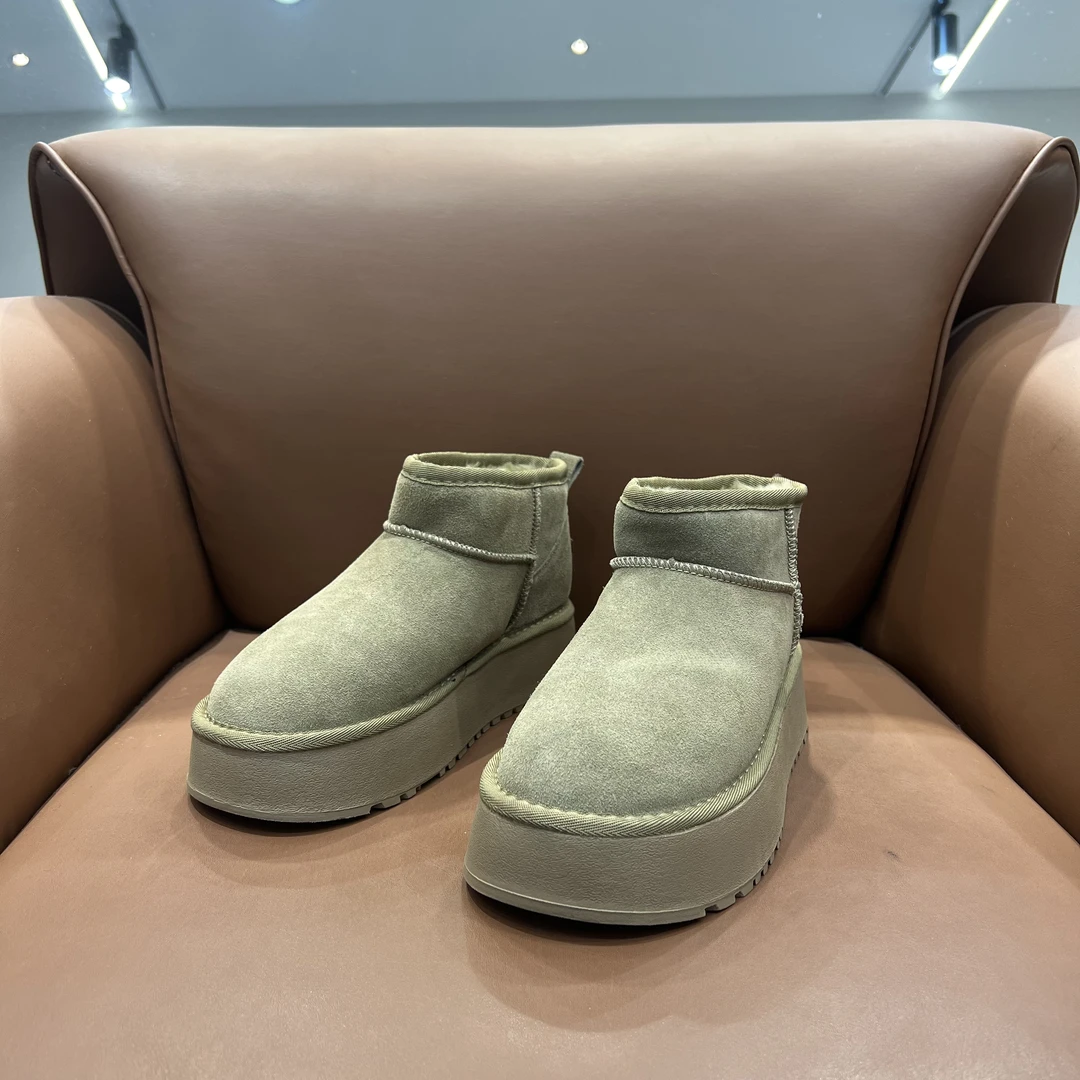 6121雪地靴女雪地靴短筒雪地靴时尚加绒短靴棉鞋保暖