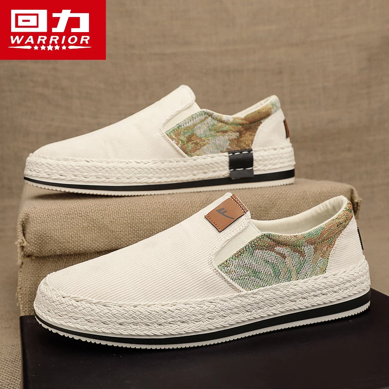 回力老北京布鞋男鞋冬季透气一脚蹬懒人休闲板鞋百搭开车爸爸鞋子