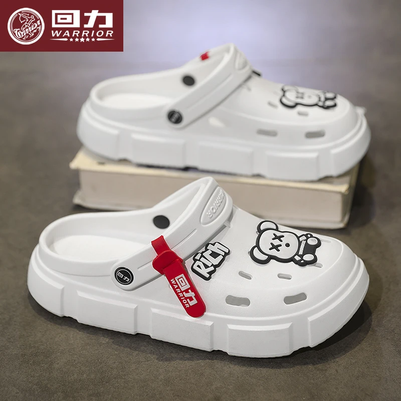 回力男士凉鞋春季外穿软底踩屎感包头凉拖百搭上班开车椰子洞洞鞋