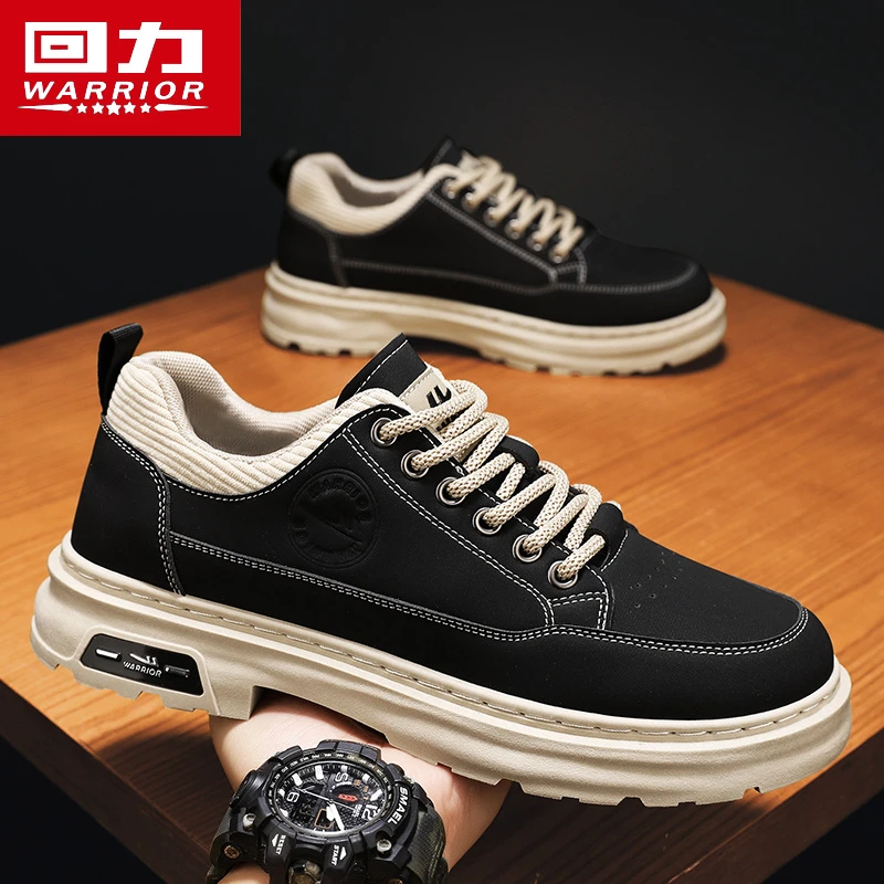 回力马丁靴男鞋冬季2025新款男士休闲皮鞋上班工作防滑耐磨工装鞋