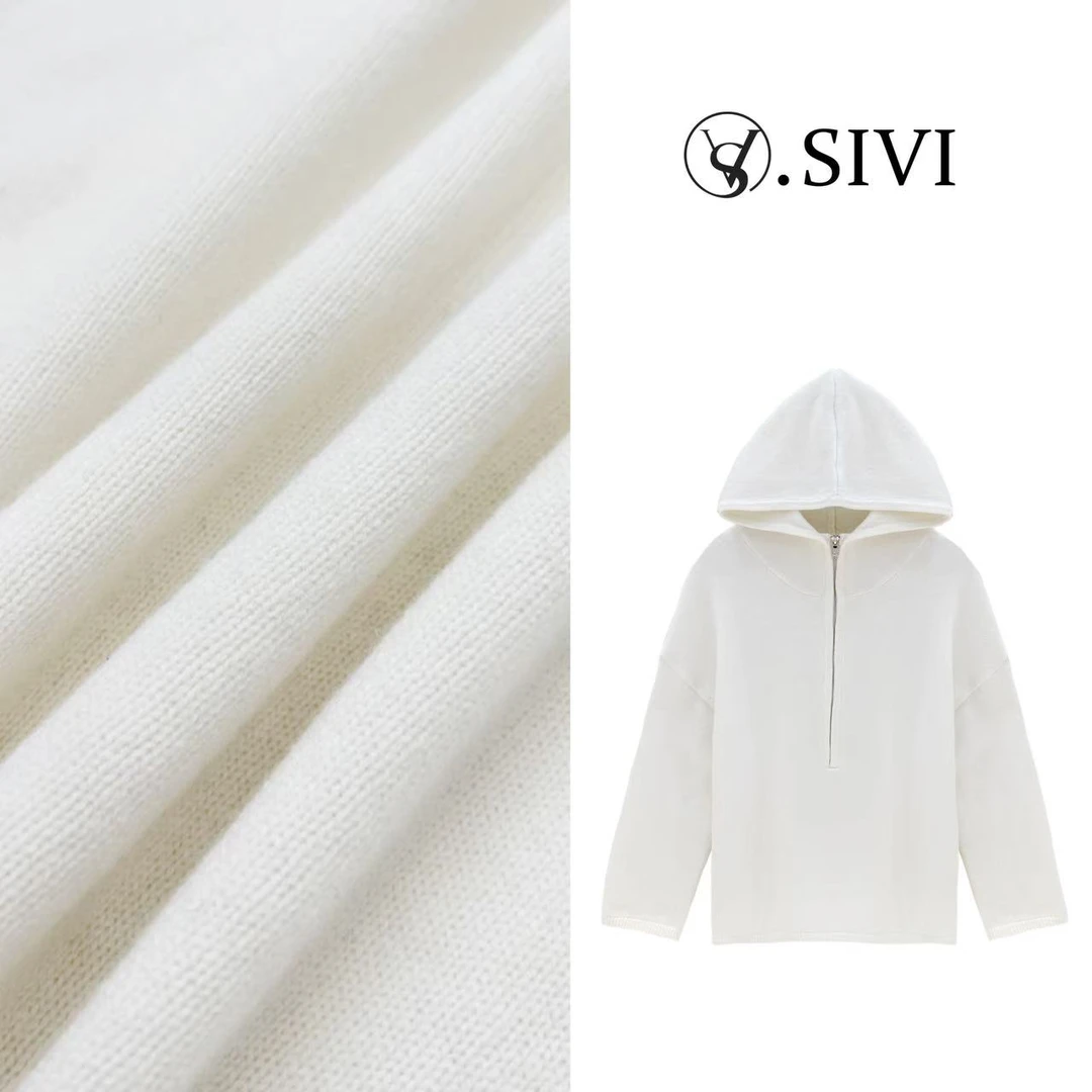 熙薇气质连帽毛衣【年少锦时】冬季新款时尚休闲上衣F7550