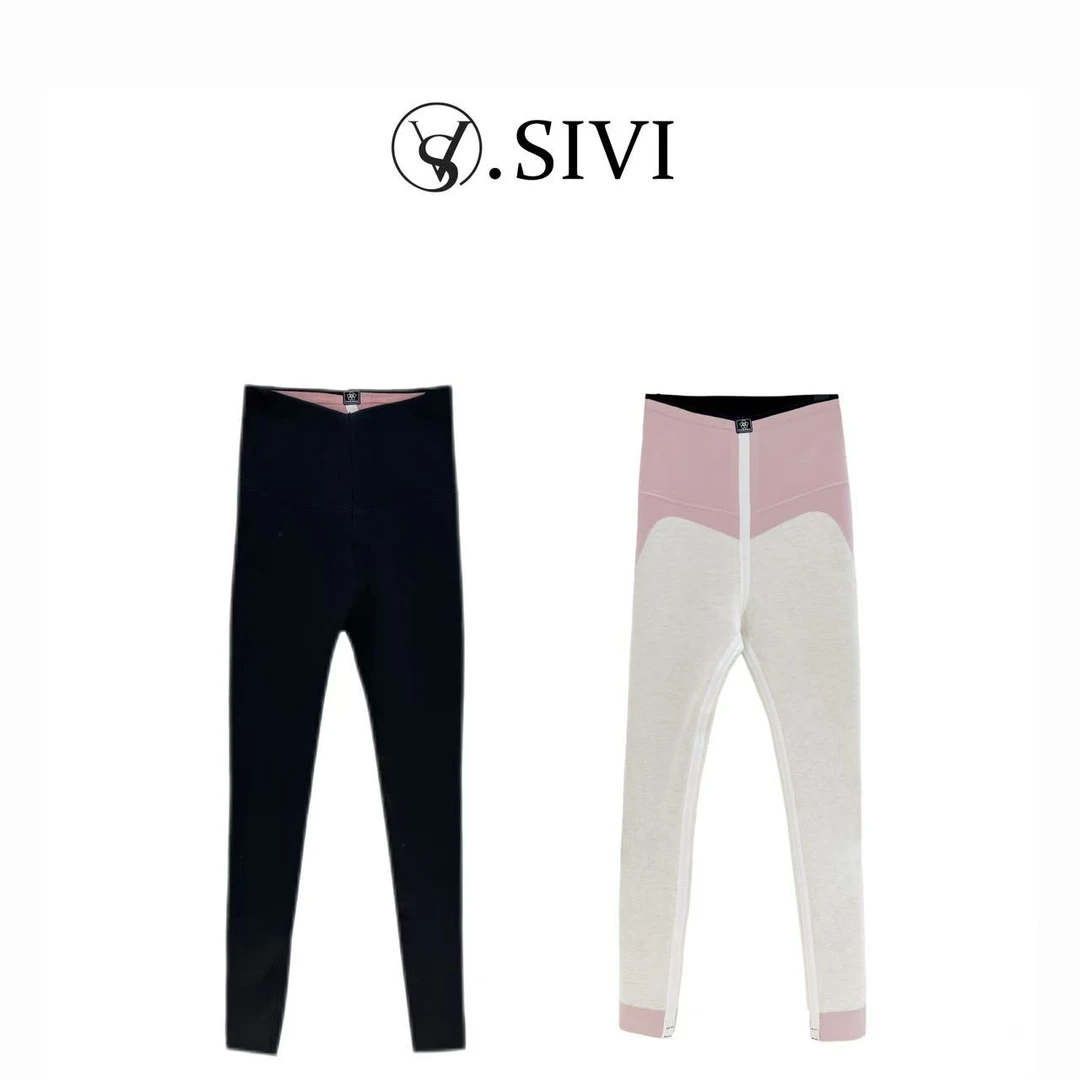 熙薇冬季新款羊毛蚕丝长绒棉显瘦塑形保暖打底裤F7433