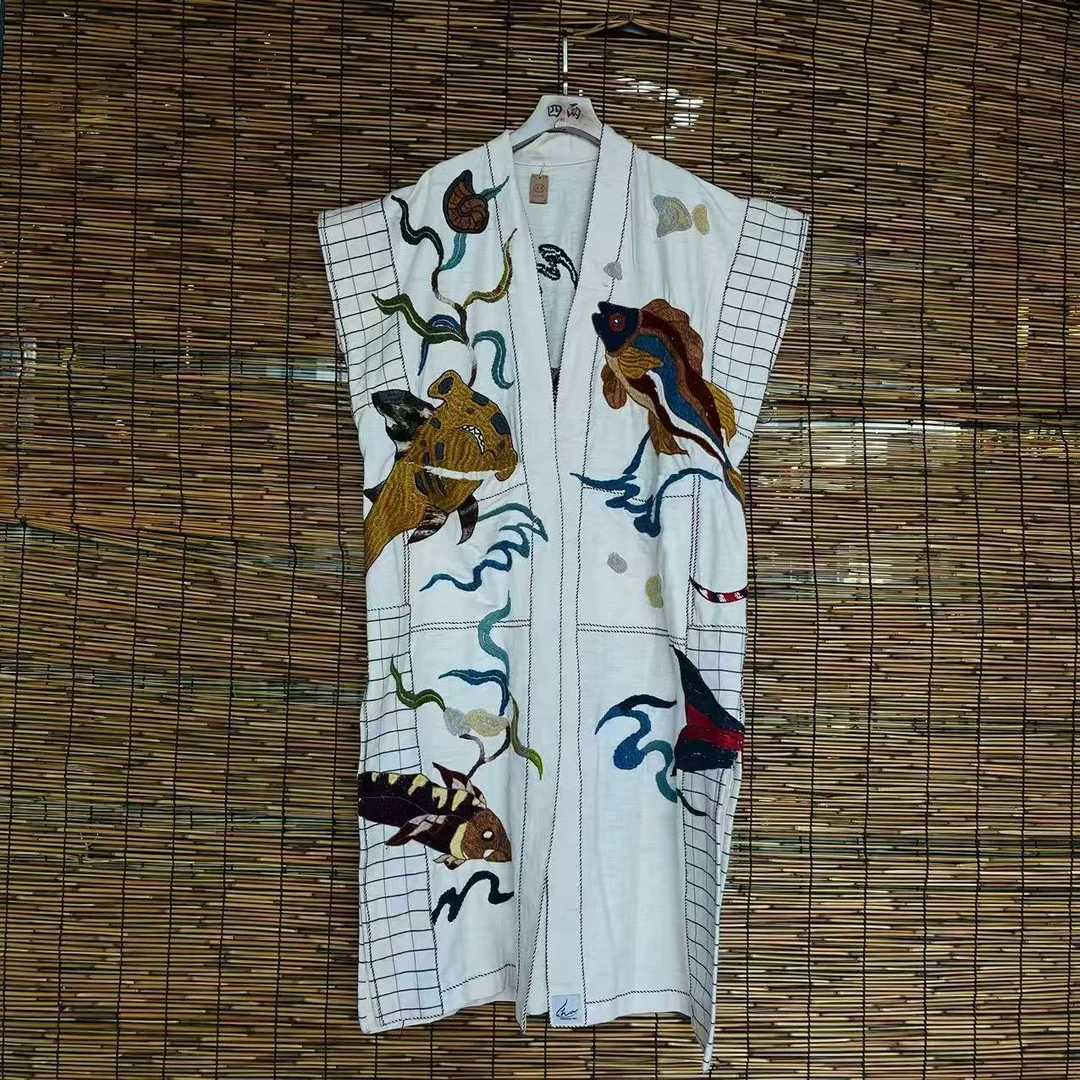 四两手工织布刺绣外套（直播间选款）