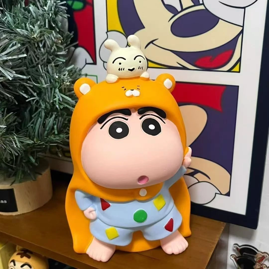 披风小新18CM存钱罐宿舍卧室手办摆件蜡笔小新收纳储蓄罐闺蜜