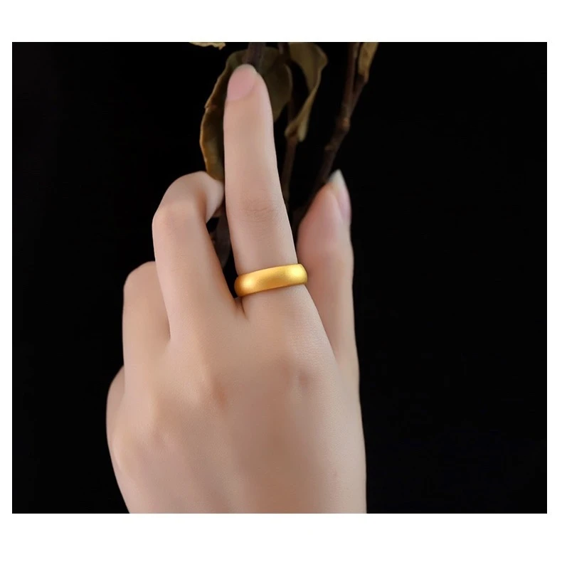 合金戒指 磨砂闭口戒指