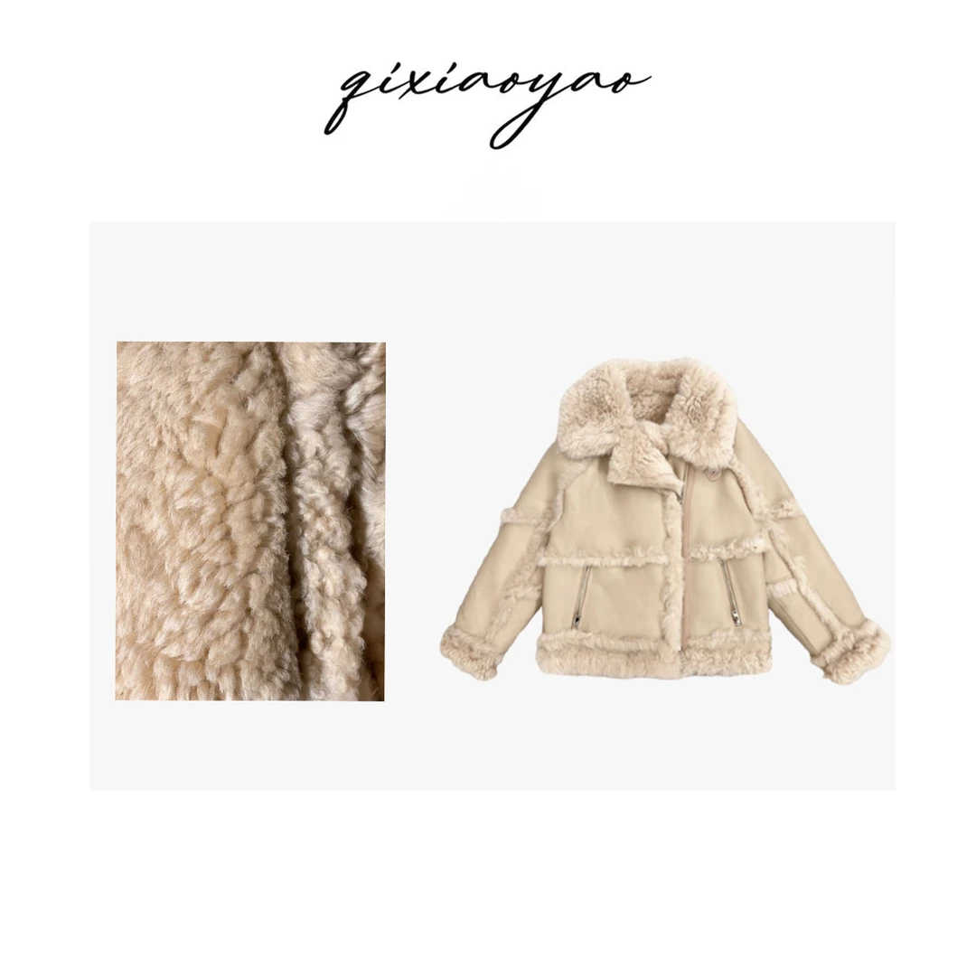 齐小妖【北海道外套】热力感皮毛一体秋冬高端外套#WWAA14433