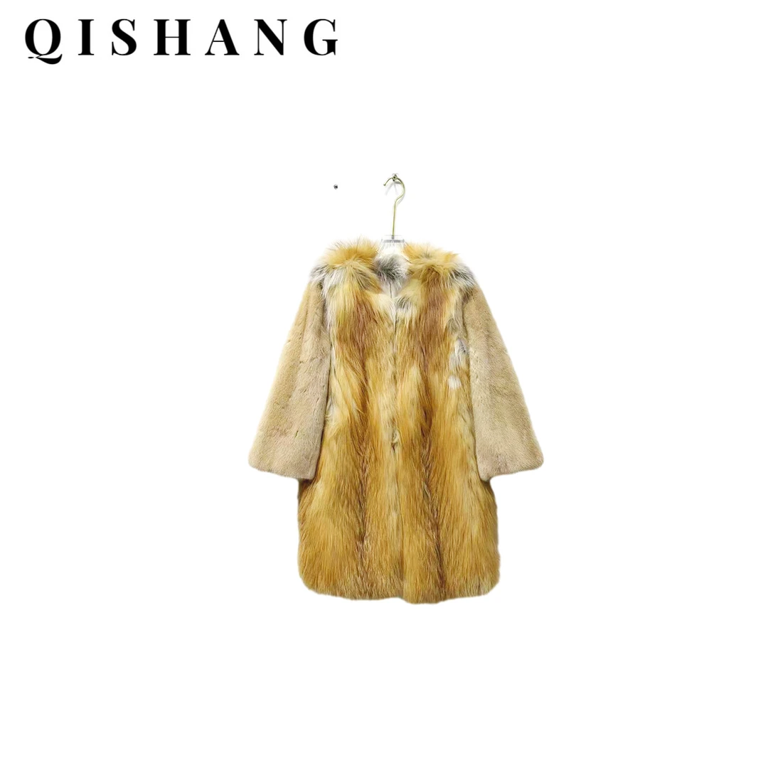 金岛狐秋冬新款设计师款蓝宝石水貂外套#WWHDS2163128