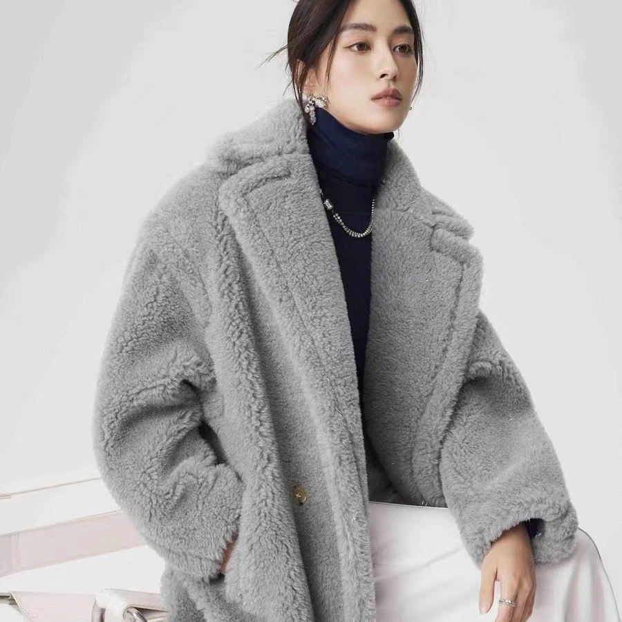 【冰岛极光】设计师款星闪羊毛外套#QSXHR848496