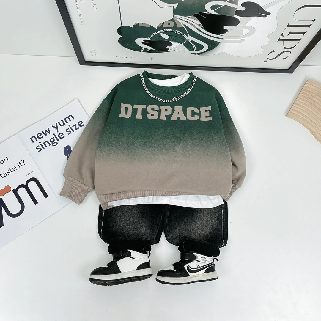 儿童卫衣长袖2024新款秋装男童春秋上衣 D-CLQ23532 悠悠童话童装