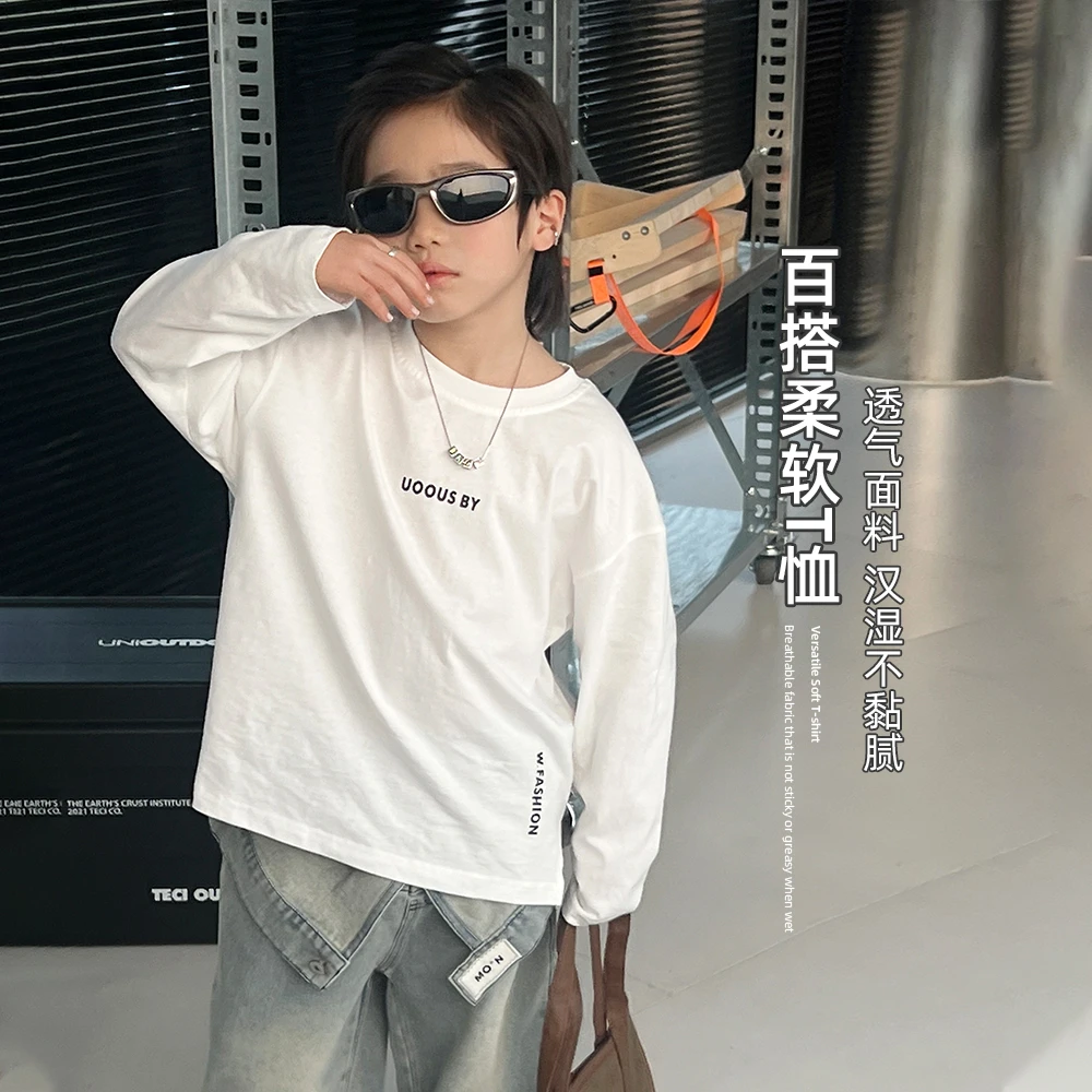 儿童长袖T恤2024新款春装男童春秋款上衣 D-DM50015 悠悠童话童装