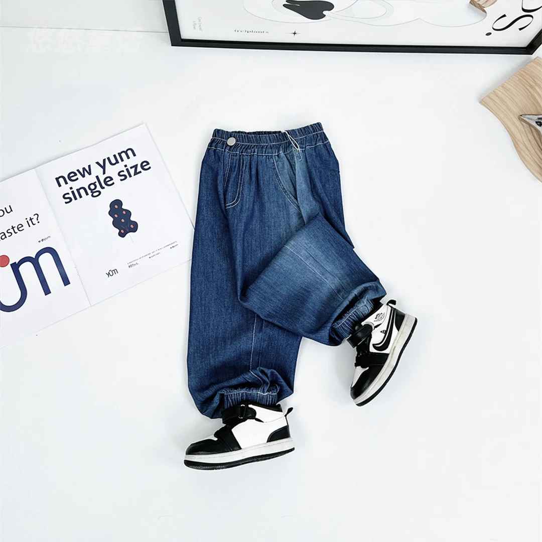 儿童薄款牛仔长裤夏季2024新款男童夏装D-CXF3280 悠悠童话童装