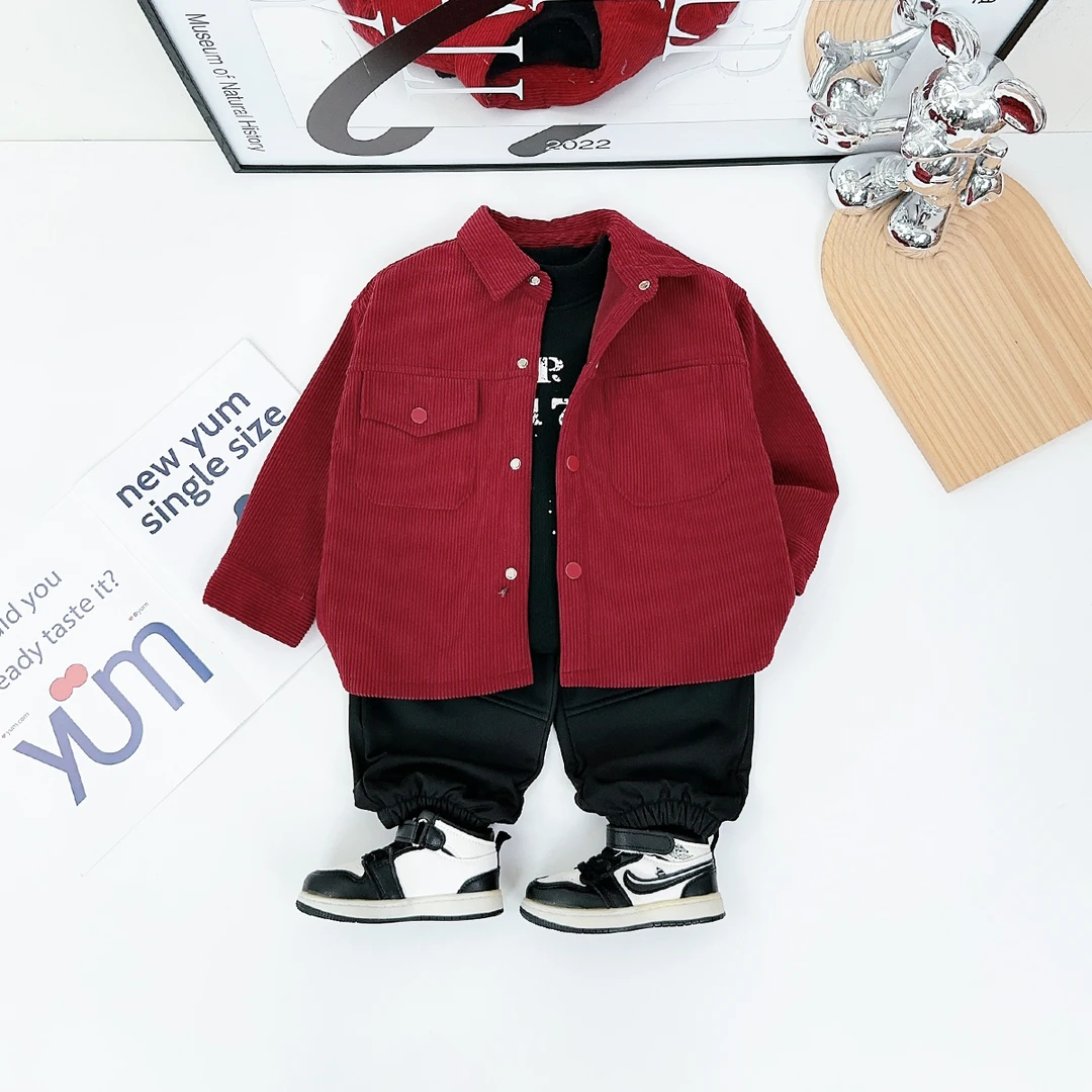 男童加厚外套秋冬款2024新款秋冬装儿童 D-HZ241078 悠悠童话童装