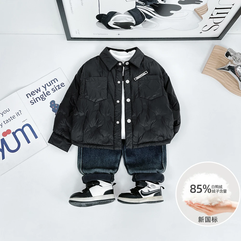 儿童羽绒服男童白鸭绒2024新款秋冬装 D-AC24190 悠悠童话童装