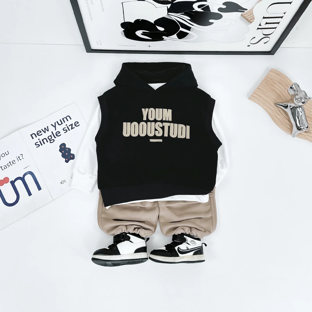 男童套装2024新款秋装儿童春秋季三件套SD-HZ241049 悠悠童话童装