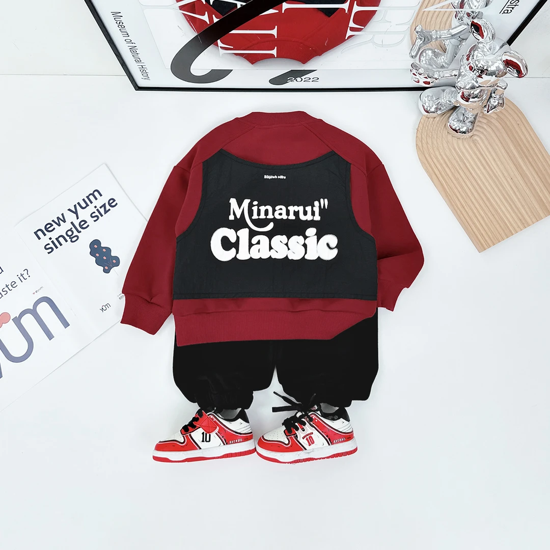 儿童卫衣加绒款长袖2024新款秋冬装男童 D-BD88570 悠悠童话童装