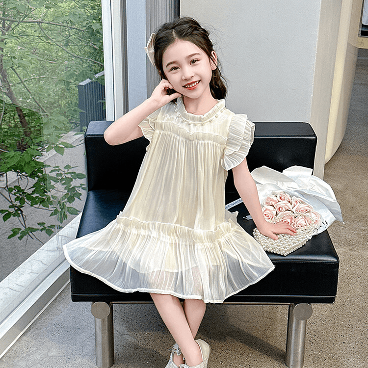 女童洋气连衣裙夏季高级感2024新款纱裙儿童女裙中大童夏装公主裙