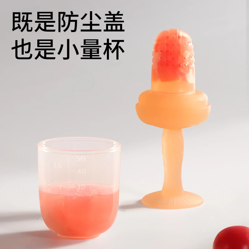 宝宝水果咬咬乐小童喂养吃水果蔬辅食器全硅胶咬咬袋果汁果泥奶嘴