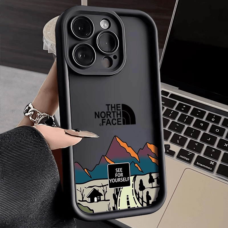 苹果15promax手机壳新款彩绘iPhone14pro加州公路13pro潮牌北面山