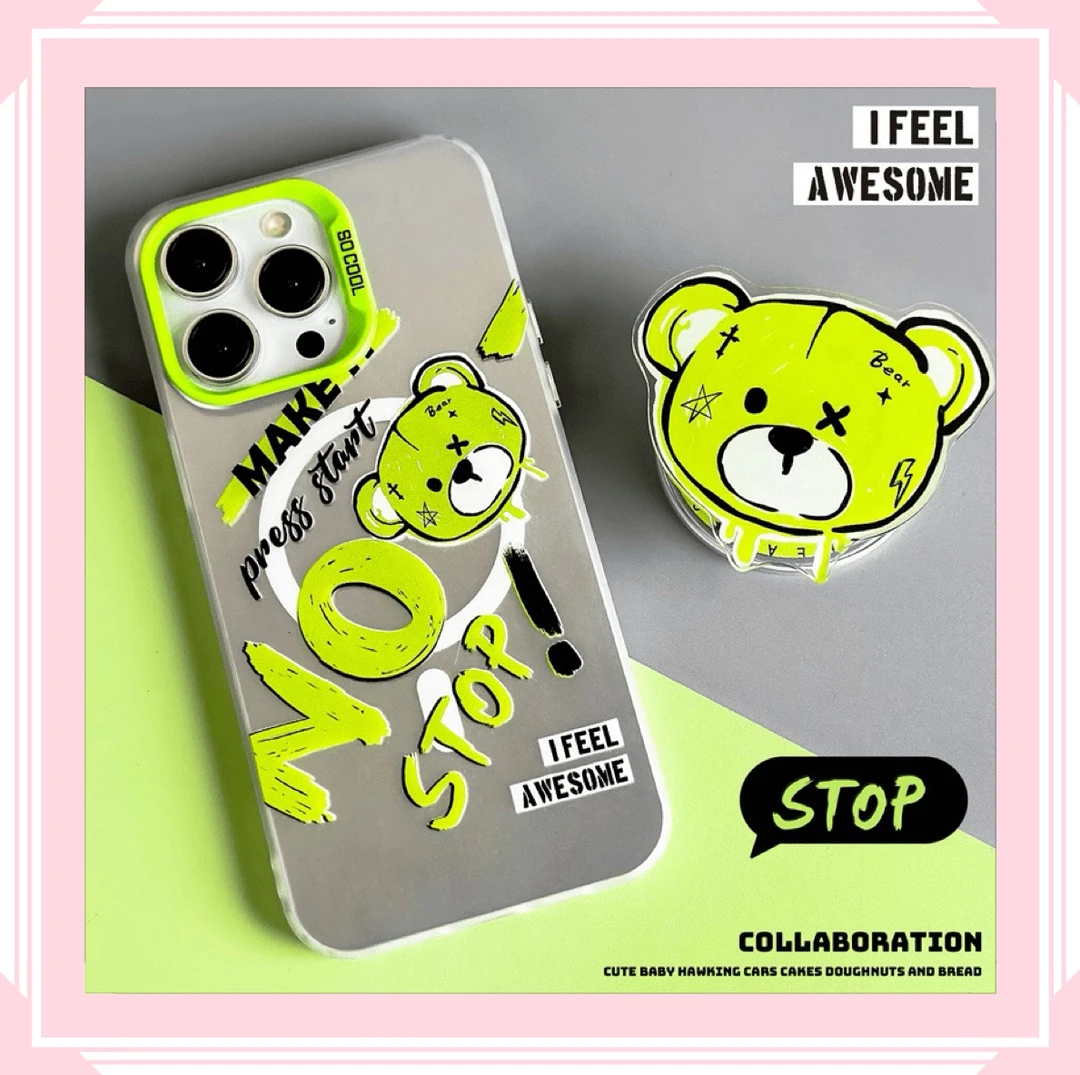 14Pro适用iPhone15手机壳苹果13Promax支架12Pro磁吸磨砂镭射可爱