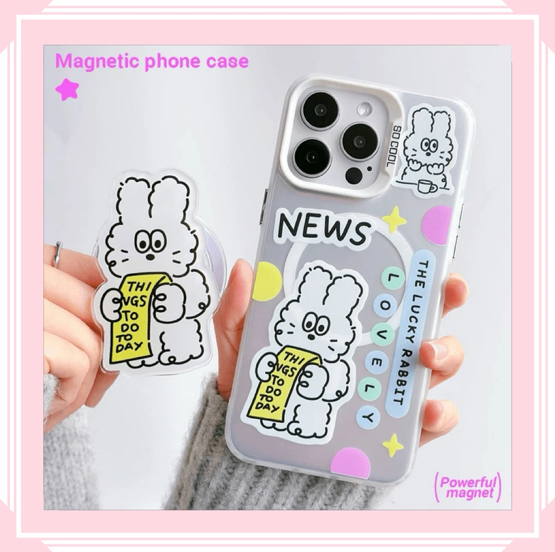 iPhone15手机壳14P磁吸磨砂镭射适用苹果13支架12P华为mate60