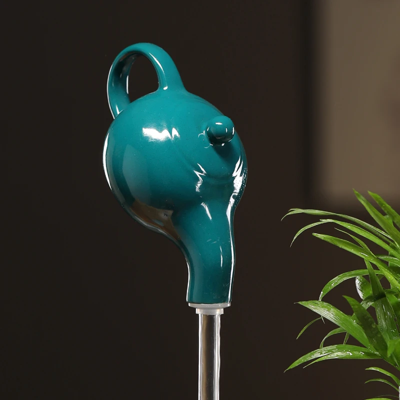 悬壶流水摆件循环水招财 陶瓷悬壶网红款水缸