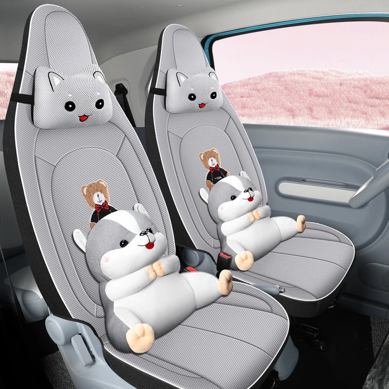 老垫家奔腾小马专用汽车座套四季网布亚麻布艺全包围坐垫座椅套